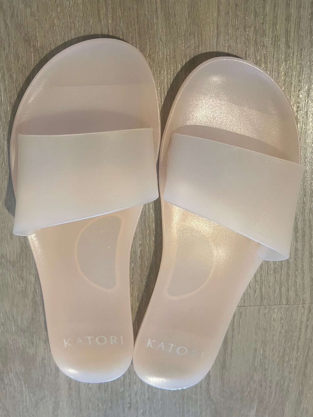 Women's Pale Pink Slide Sandals - Easy Slip-On Comfort